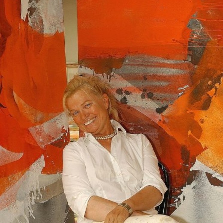 Edelgard Wittkowski in ihrem Atelier